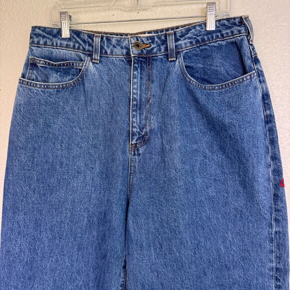 Imperfects Jeans Womens 33 Baggy Wide Leg Flare Loose Relaxed Y2K Cotton USA - Picture 5 of 13